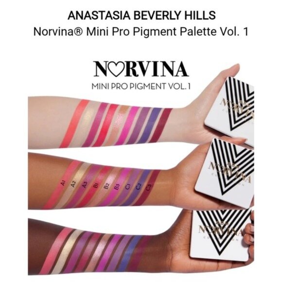NEW Anastasia Beverly Hills Norvina Mini Pro Pigment Palette Vol. 1 Limited Ed - Picture 3 of 7